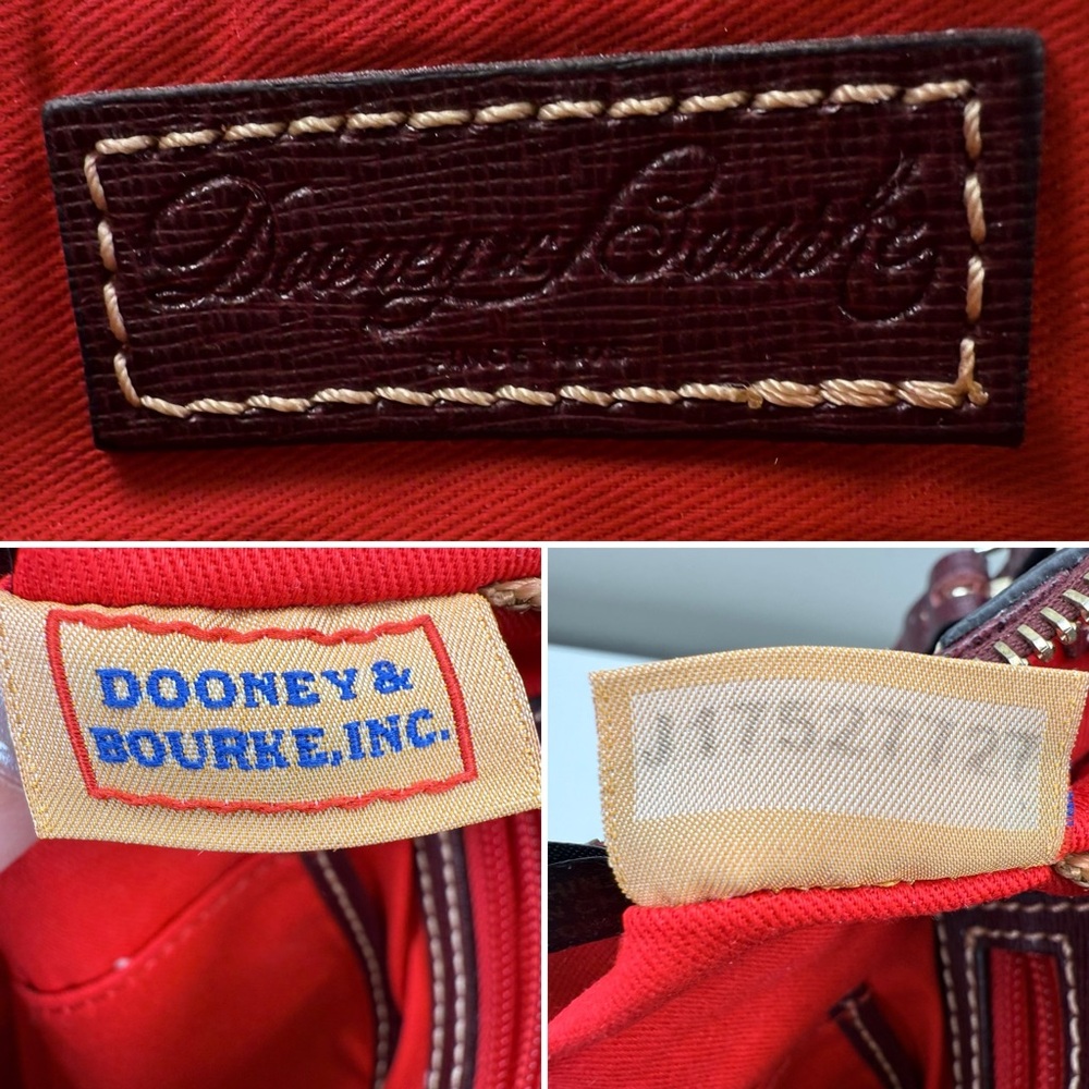 Dooney & Bourke Saffiano Leather Crossbody Bag in Bordeaux Wine Red - Picture 8 of 11
